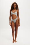 Seamless Triangle Padded Bralette, GREY MARLE - alternate image 4