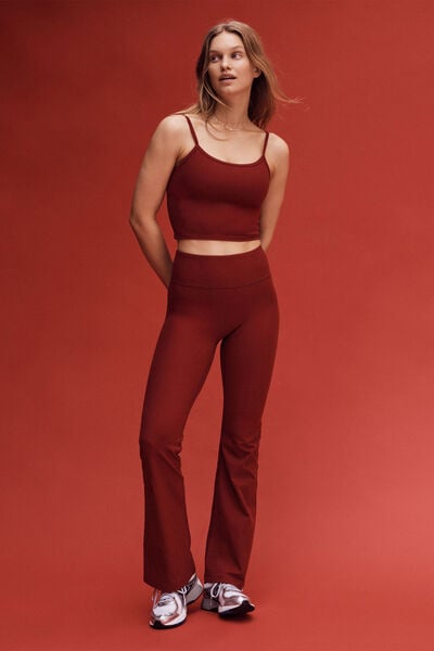Ultra Soft Rib Flare, DEEP RED