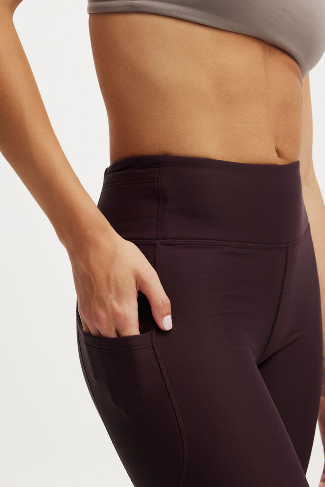 Fleece Lined Outdoor Full Length Tight, ITALIAN PLUM