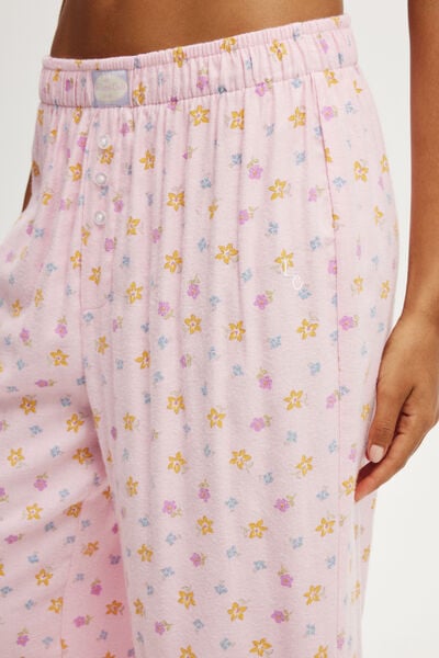 Personalised Flannel Wide Leg Pant, FRENCH FAIRYTALE LOTTI DITSY