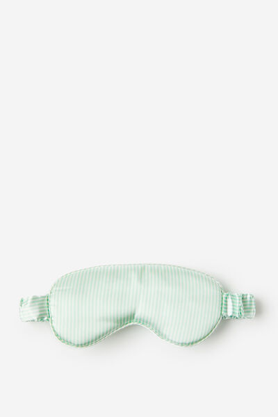 Body Novelty Eyemask, GREEN PINSTRIPE