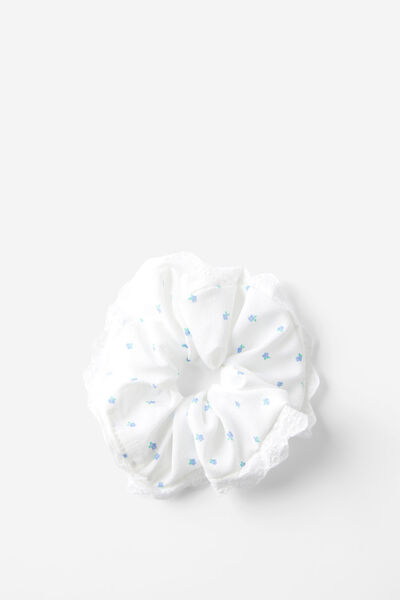 Body Volume Scrunchie, COCONUT MILK ROSALIE FLORAL