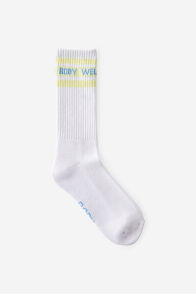 Active Tube Sock, YELLOW BWC