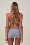 Seamless Light Weight Boyshort Brief, GREY MARLE DEBOSSED - alternate image 3