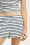 90 S Sleep Short, COCONUT MILK WENDY STRIPE/CROISSANT - alternate image 5