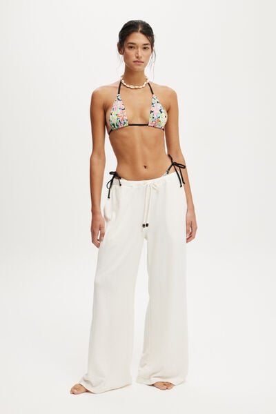 Lightweight Wide Leg Beach Pant, COCONUT MILK