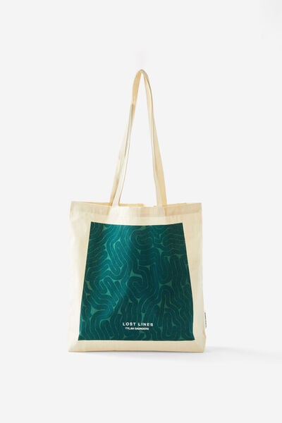 Foundation X Tylah Saunders Tote Bag, LOST LINES