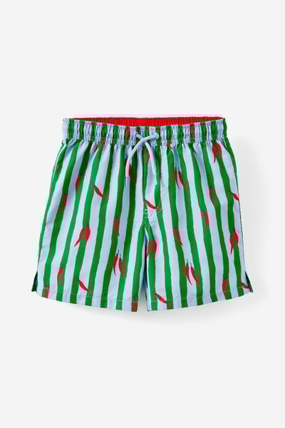 Bailey Board Short, STRIPE/CHILLIES