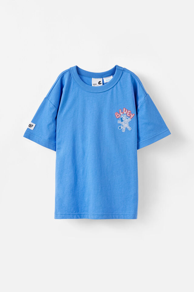 Bluey Drop Shoulder Short Sleeve Tee, LCN BLU REGATTA/BLUEY