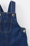 Elliot Denim Shortall, MID BLUE WASH - alternate image 2