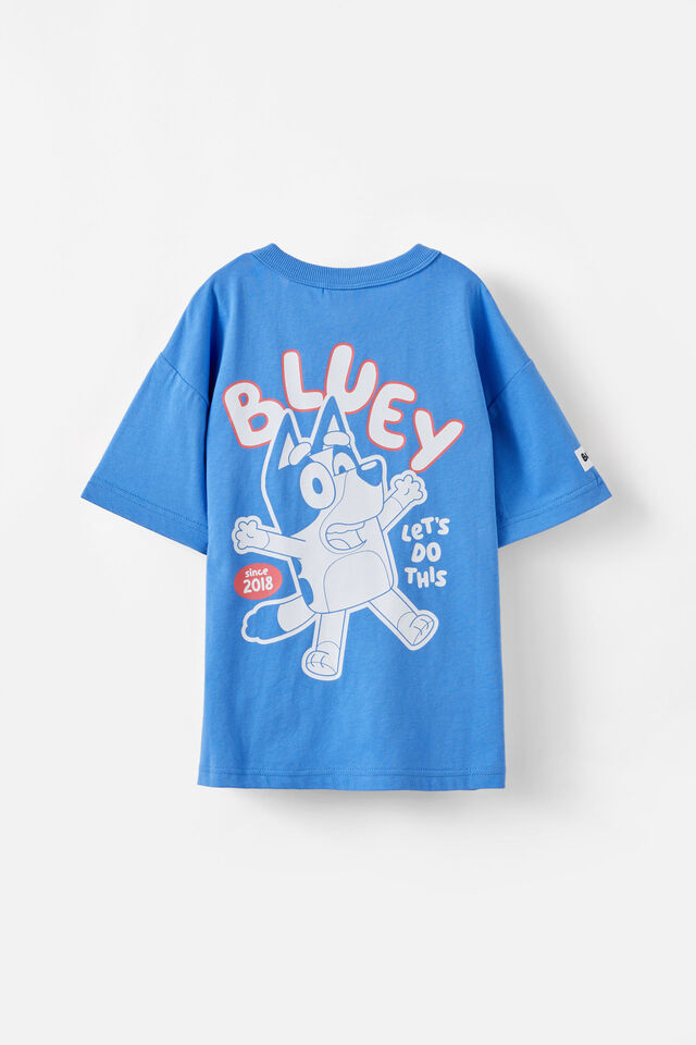 Bluey Drop Shoulder Short Sleeve Tee, LCN BLU REGATTA/BLUEY