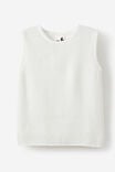 William Waffle Knit Tank, VANILLA - alternate image 1