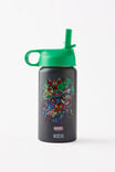 Kids Metal Drink Bottle - Personalised, LCN MAR MARVEL LOGO/TOFFEE APPLE LID - alternate image 1