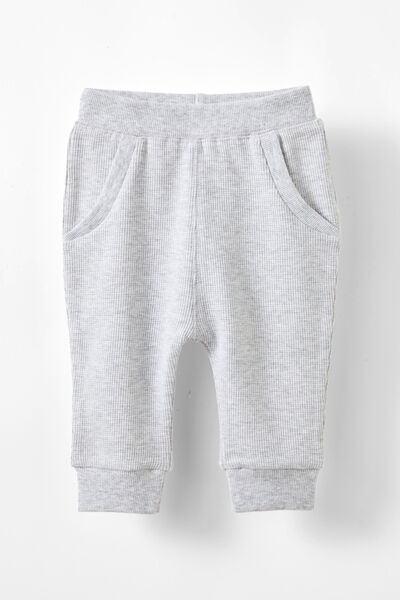 Organic Waffle Pant, CLOUD MARLE