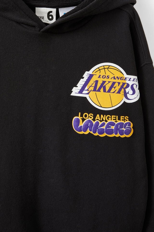 LA Lakers Oversized Hoodie, LCN NBA BLACK/LA LAKERS GAME
