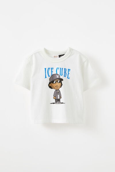 Bobbi Short Sleeve Lcn Tee, LCN MT VANILLA/CARTOON ICE CUBE
