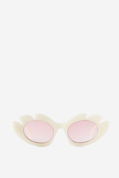 Kids Florence Flower Sunglasses, VANILLA