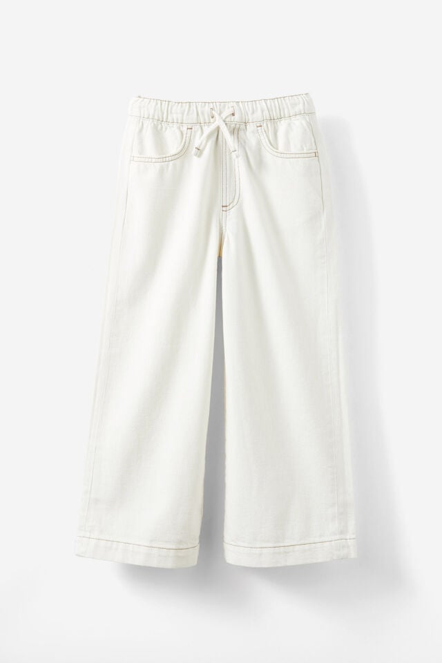Kaity Wide Leg Jean, HAYMAN ECRU