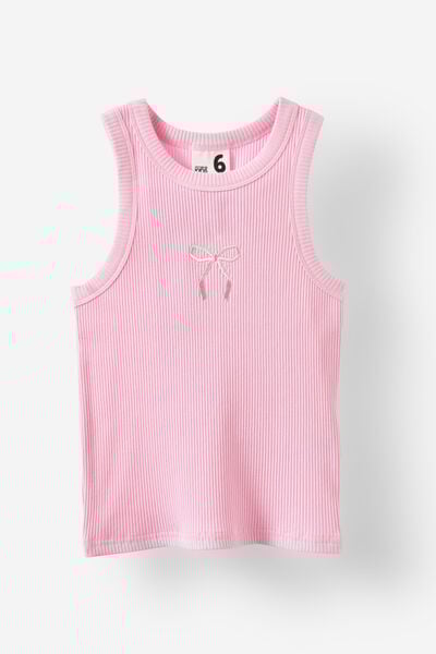Eleanor Tank, FAIRY PINK/BOW