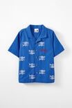 HARBOUR BLUE/FISH EMBROIDERY