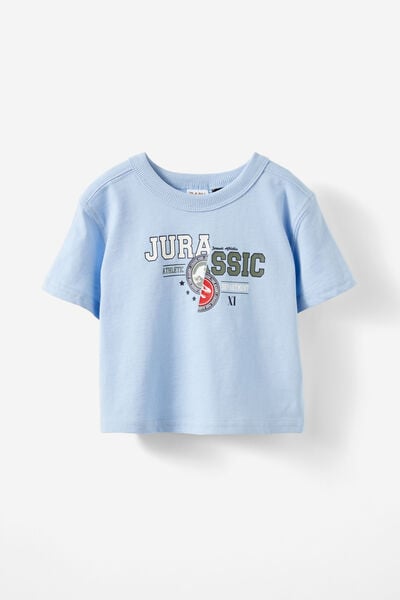 Bobbi Short Sleeve Lcn Tee, LCN UNI DAWN BLUE/JURASSIC PARK