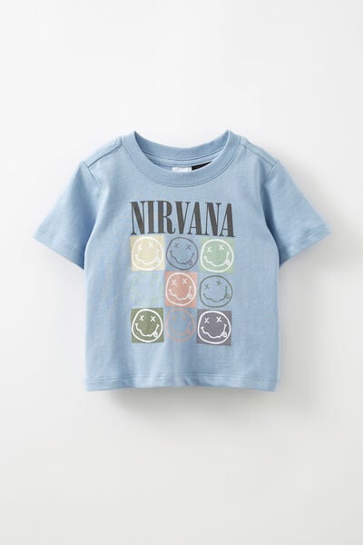 Jamie Short Sleeve Graphic Print Tee - License, LCN MT DUSTY BLUE/NIRVANA
