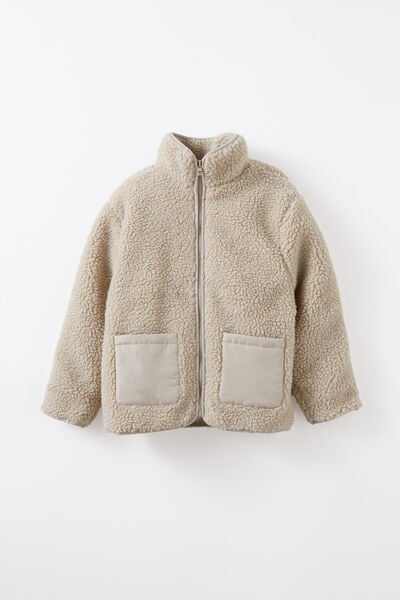 Sophia Teddy Jacket, RAINY DAY