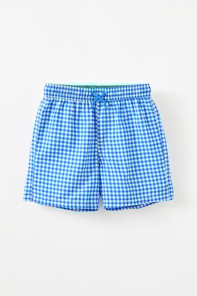 Bailey Board Short, HARBOUR BLUE/GINGHAM
