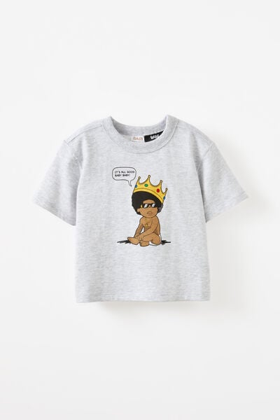 Bobbi Short Sleeve Lcn Tee, LCN MT CLOUD MARLE/BIGGIE