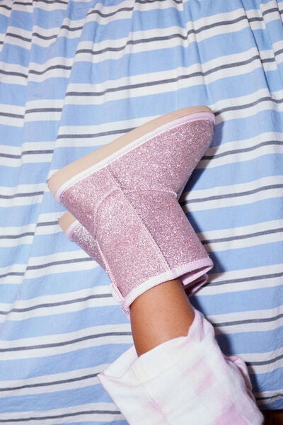 Kids Home Boot, FAIRY PINK GLITTER