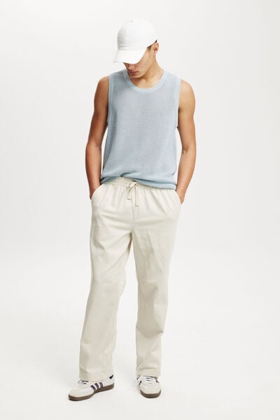 Baggy Casual Pant, LIGHT STONE