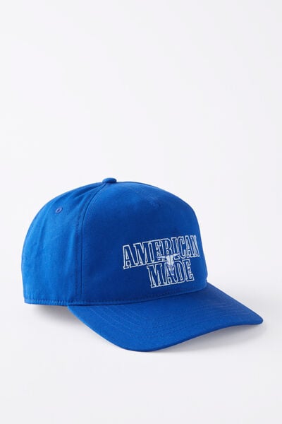 5 Panel Hat, RAVE BLUE/AMERICAN MADE