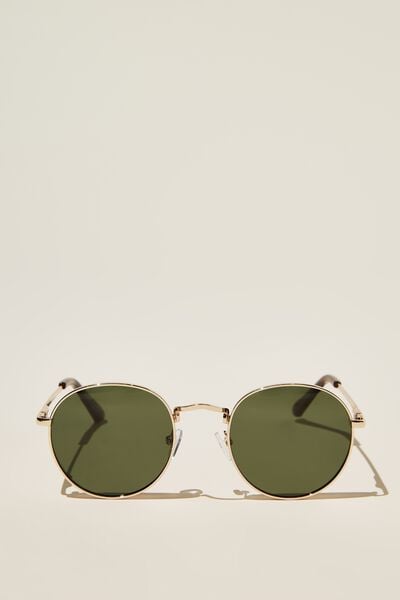 Óculos de Sol - Bellbrae Polarized Sunglasses, GOLD/TORT/GREEN