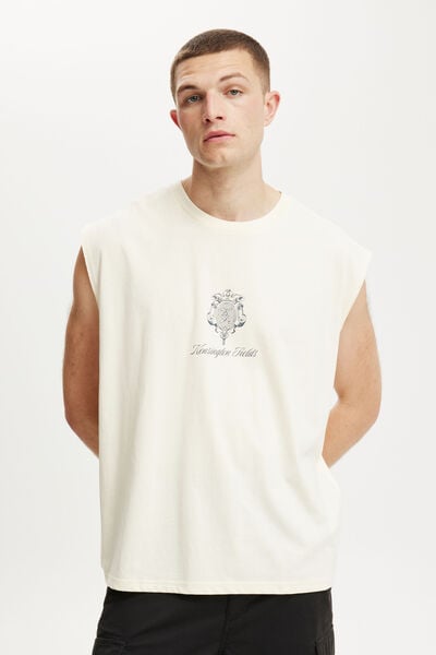 Oversized Graphic Muscle, CREAM PUFF/KENSINGTON FIELDS