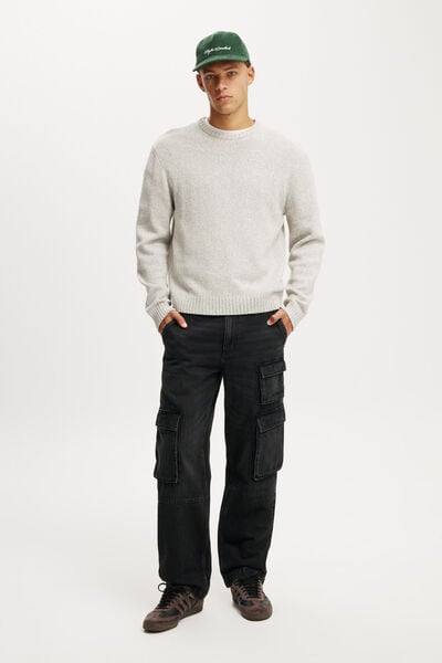 Baggy Jean, CARGO FADED BLACK