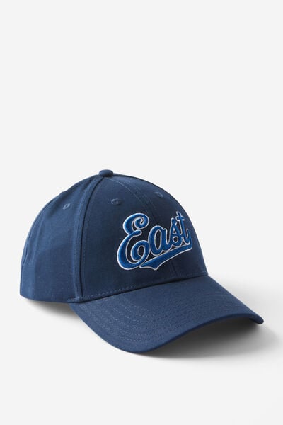 6 Panel Baseball Cap, NAVY/EAST