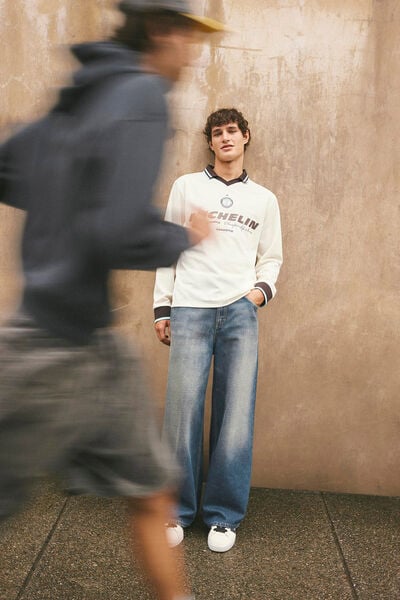 Michelin Long Sleeve Soccer Jersey, LCN MIC BONE/WASHED CHOCOLATE/MICHELIN - KEEP