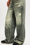 Super Baggy Jean, DIGITAL RIPS BLACK - alternate image 4