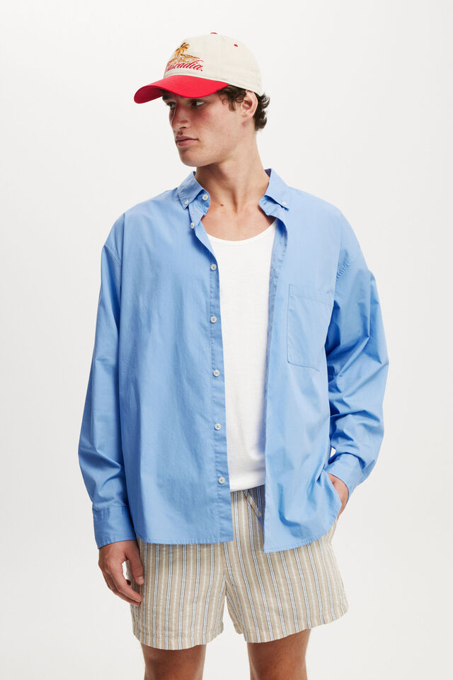 Short Short, STONE SEERSUCKER STRIPE