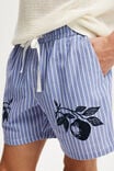 Easy Short, LAVENDER FRUITS STRIPE - alternate image 2