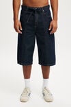 Super Baggy Jort, PINTUCK SHUTTER BLUE - alternate image 2