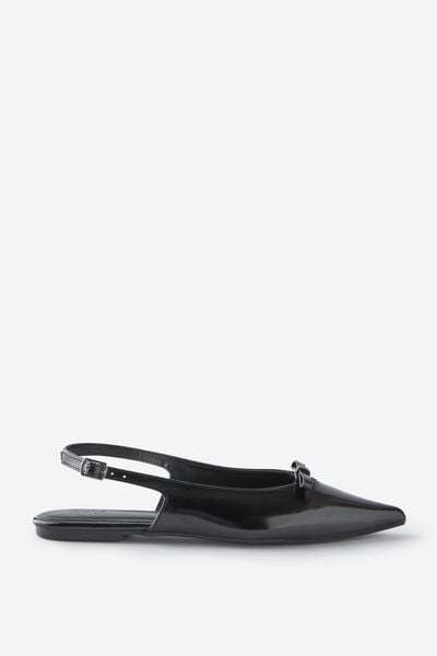Isla Bow Slingback Ballerina, BLACK BOX
