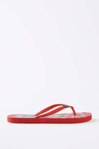 The Rubi Flip Flop, LCN WB TOM + JERRY SUMMER RED