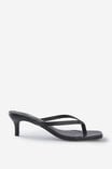 Eve Flip Flop Kitten Heel, BLACK SMOOTH - alternate image 1