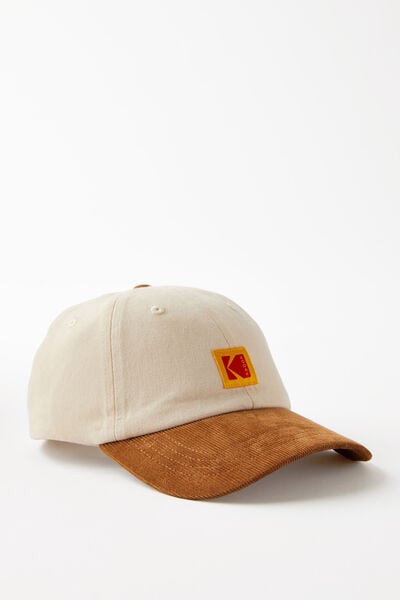 License Graphic Dad Cap, LCN KOD KODAK LOGO/ECRU