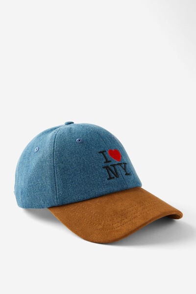 License Graphic Dad Cap, LCN NY/DENIM