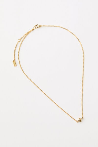 Pendant Necklace, GOLD PLATED MINI NORTH STAR