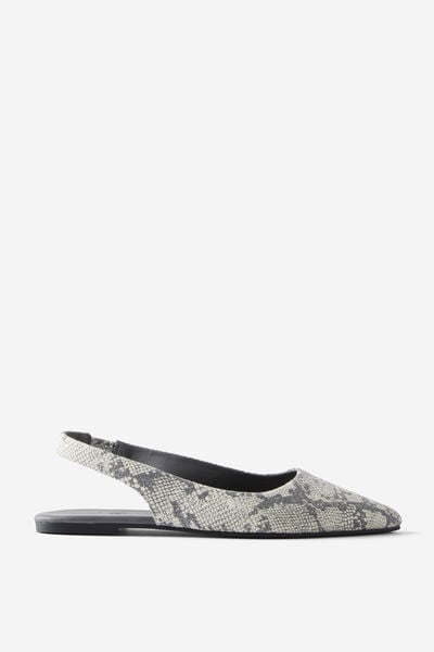 Prima Slingback Ballerina, WASHED REPTILE