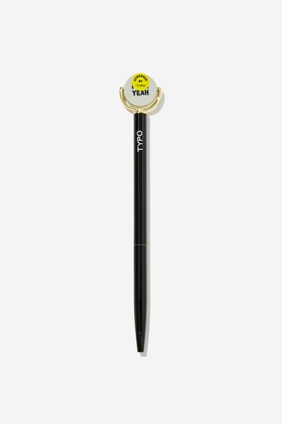 Spin Top Pen, BLACK F*CK YEAH, F*CK NO!!