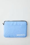 Personalised Core Laptop Cover 13 Inch, CORNFLOWER - alternate image 1
